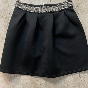 Francesca’s Blue Rain Embellished Skirt Size Large